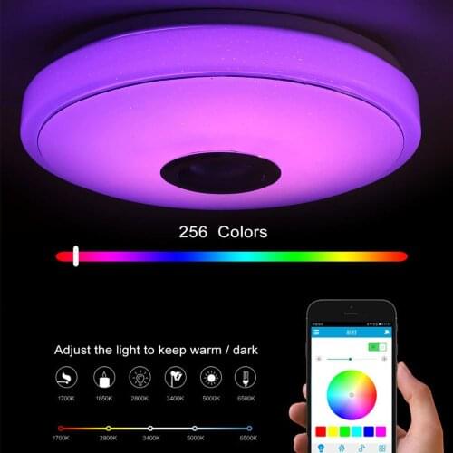 200W Modern RGB LED Ceiling Light Home Lighting bluetooth Music Light Bedroom WiFi APP Remote Control Smart Ceiling Lamp