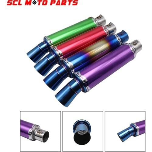 ALconstar-Motorcycle 50.8mm Exhaust Muffler Pipe For Yamaha R6 for Honda CBR1000 Tmax 500 530 ER6N CB400 Large Displacement Pipe