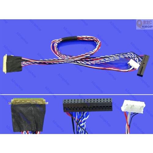 I-PEX 20454-40P-D8 40Pin 1ch 8bit 0.5MM pitch LCD LVDS Cable Reverse for M101NWWB R3/R6/R7