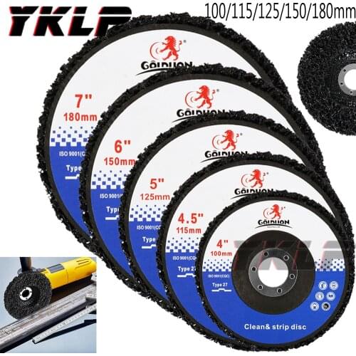1/3PC Poly Strip Disc Abrasive Wheel Paint Rust Remover Clean Grinding Wheels for Motorcycles Durable Angle Grinder Car Truck