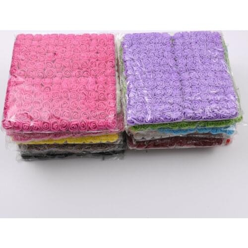 1440PCS/720PCS 2cm mini foam rose artificial flower bouquet wedding decoration scrapbook DIY wreath Christmas fake rose