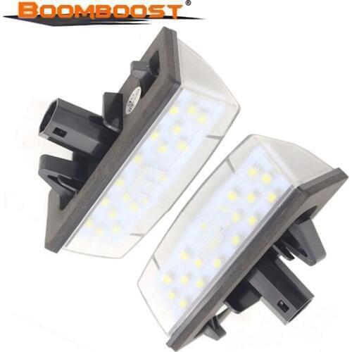 Car LED License Plate Lights SMD3528 LED Number Plate Lamp Bulb Kit 2X/2pcs For Toyota Prius ZVW30/Venza/Matrix/Lexus CT200H 12V