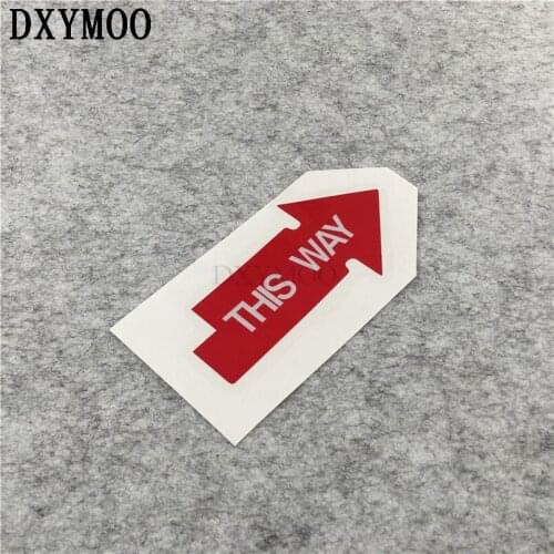 2PCS Funny Car Stickers Warning TOW THIS WAY Motorcycle Vinyl Decals 10x5cm