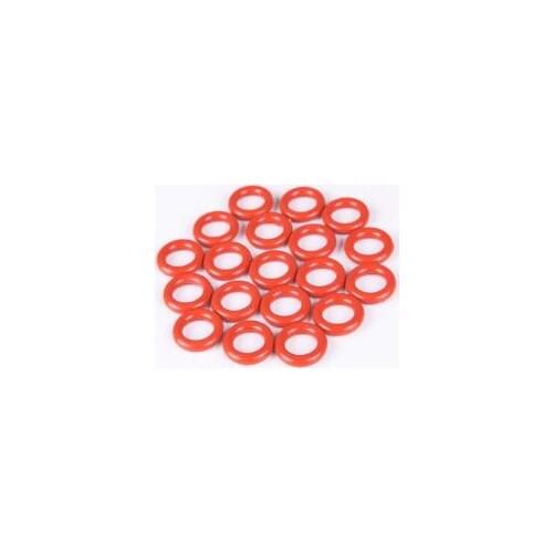 20pcs wire diameter 2mm red silicone O-ring high temperature waterproof ring non-toxic seal outer diameter 72mm-90mm length