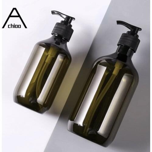 300/500ml Liquid Soap Dispenser Bottle Bathroom Makeup Shampoo Shower Gel Empty Bath Pump Bottle Home Accessories Travel Tools