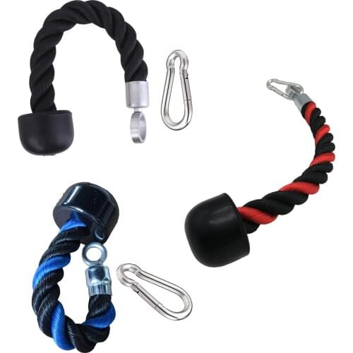 38cm Tricep Single Rope Push Pull Down Bodybuilding LAT Cable Attachment Grip