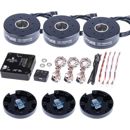 AlexMos 32 BIT(Extended) BGC with GM6208 150T Gimbal Motor w/ Encoder System Combo set