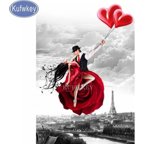 Full Square/Round Drill 5D DIY Diamond Painting"Aerial couple for love" Embroidery mosaic photo Cross Stitch 5D Home Decor Gift