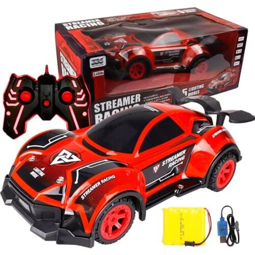 1:16 901j Remote Control Car 2.4G Cool Light Music Four-way Drift Off-road Remote Control Car Best Gift For Kids