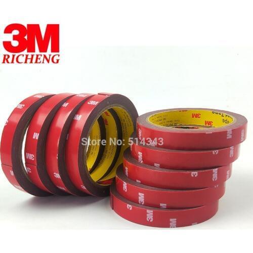 Gray Color Automotive Foam Tape 3M Automotive Double Sided Tape 4229P, 0.8MM Thickness, Size 15MM x 3M, 1Pcs/Lot