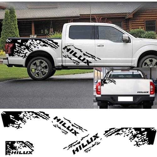 Car Stickers For TOYOTA HILUX Revo Or Vigo Rear Trunk Automobile Sport DIY Styling Auto Vinyl Film Tuning Decal Car Accessories