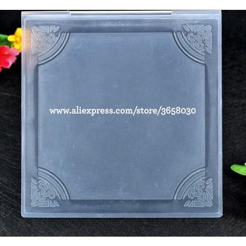 Larger Size Corner Flowers Plastic Embossing Folder For Scrapbook DIY Album Card Tool Plastic Template 20.2x20.7cm 8071107