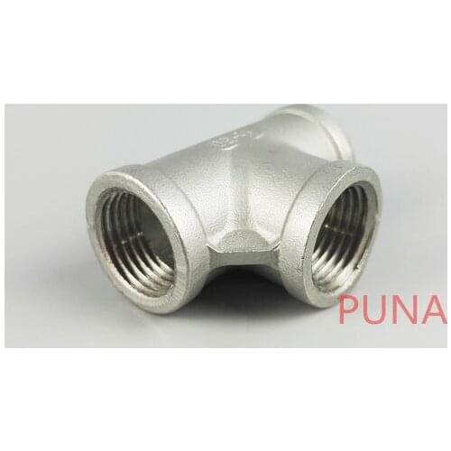 DN6 1/8" Female thread Three TEE Joint Pipe Connection 304 Stainless Steel connector Fittings