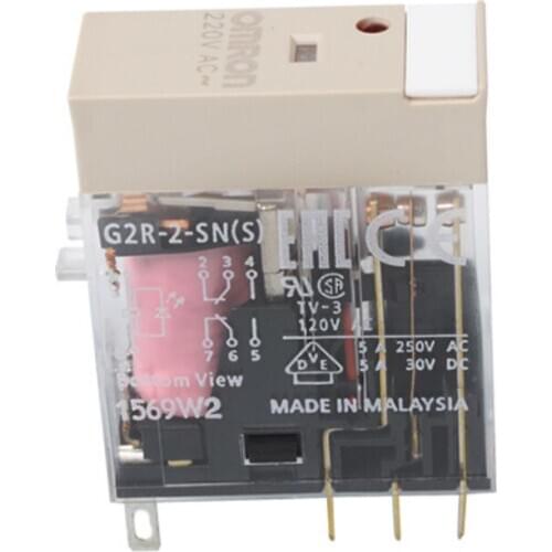 G2R-2-SN AC220(S) Mini Power Relay Plug-in Terminal Type