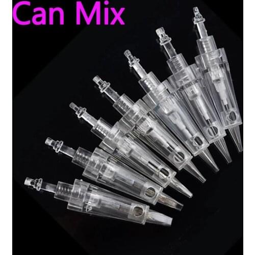 50pcs (Can Mixed) Disposable Permanent Makeup Needle Bayonet Microblading Cartridge Needle for Tattoo Gun Eyebrow/Lips Machine