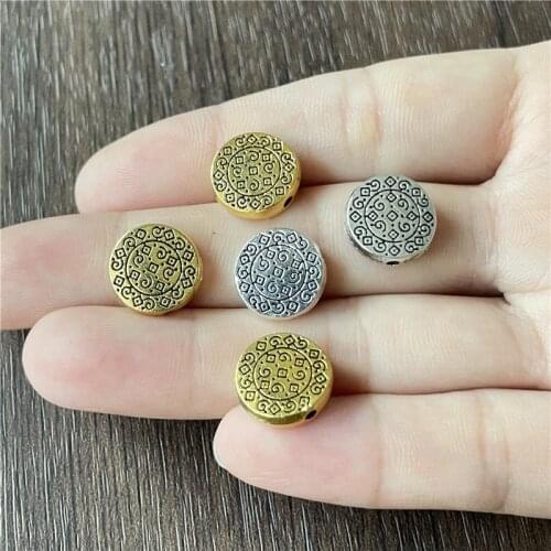 JunKang 10pcs 12mm disc metal connectors for jewelry making DIY handmade bracelet necklace accessories material wholesale