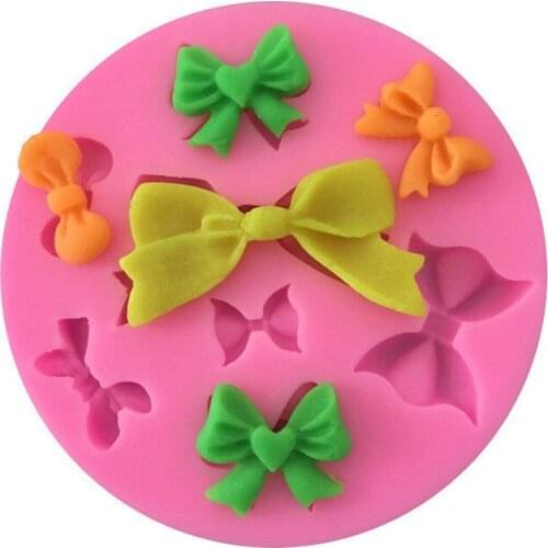 Bowknot Bow tie Cakes Molds Silicone Mold Fondant Cake Chocolate Soap Candy Biscuit Sugar Mold Baking Kitchen Accessories DIY
