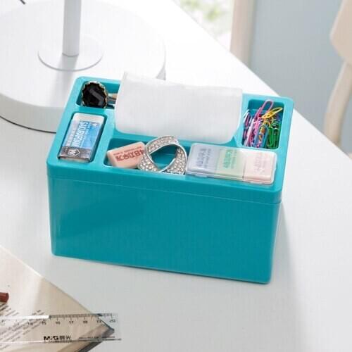 Creative Desktop multi-function receive box tissue box tissue case 17.5*12*9.5cm Free shipping
