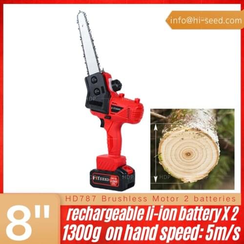 Lithium Electric Saw Household Electric Small Handheld Logging Saw Cordless Chain Saw Outdoor High Power Electric Chain Saw