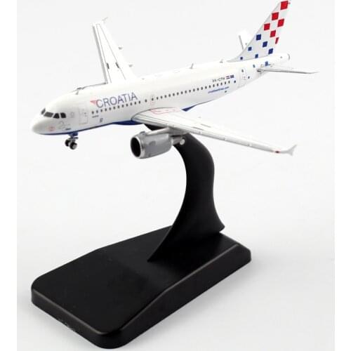 Diecast Alloy 1:400 Croatia Airlines A319 with Base landing gear Alloy Aircraft Plane Collectible Aviation Model Collection Toy