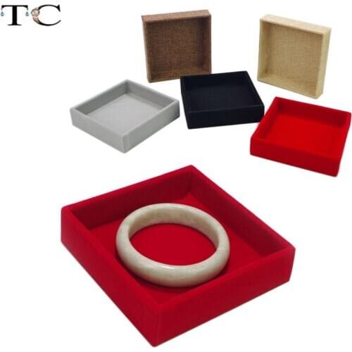 High-grade Linen Flannelette Tray Ring Display Tray Jewelry Display Tray Jewelry Box Propsa Accessories Tray