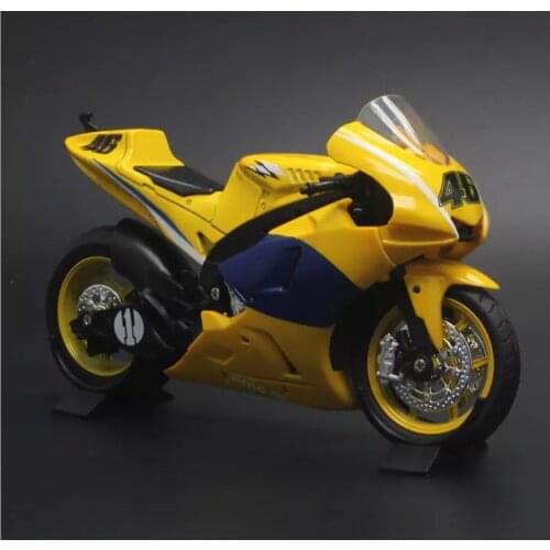 1: 12 Yamaha simulation alloy motorcycle model with sound and light sliding car model childrens toy birthday gift