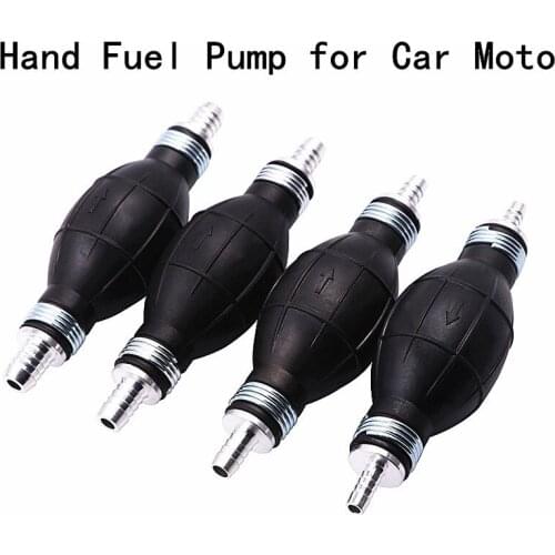 2020 New Hand Fuel Pump 6/8/10/12MM Manual Oil Pump Fuel Gas Petrol Transfer Tool For Car Moto Boat Aluminum and Rubber