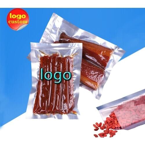 Translucent Vacuum Mylar Foil Packaging Heat Seal Bag for Meat Food Snack Coffee Nuts Spice Seasoning Candy Sugar Cheese Powder