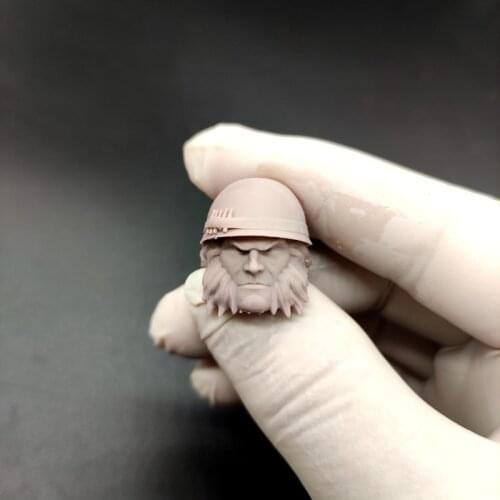 Blank 1/12 Scale Soldiers Head Sculpt Unpainted Fit 6" ML Body B Style