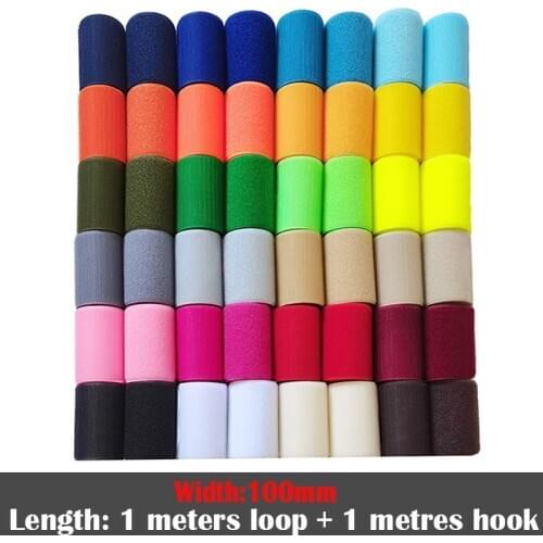 10cm width/1meter length nylon velcros fastener tape no adhesive sewing magic loop hook sticker strip clothing stick tape