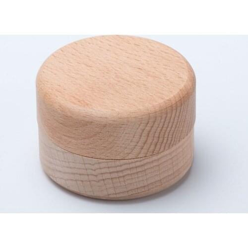 1pc Small Round Wooden Storage Box Handmade Jewelry Organizer Soap Crafts Case Vintage Decorative Natural Craft Jewelry Box