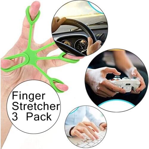 Silicone Finger Gripper Strength Trainer Resistance Band Hand Grip Wrist Stretcher Finger Trainer Exercise Golf Guitar toy