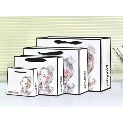 Modern and elegant in fashion hot sell custom craft paper gift bag,Custom Logo UV Printing Art Paper Bag packaging --XP2427