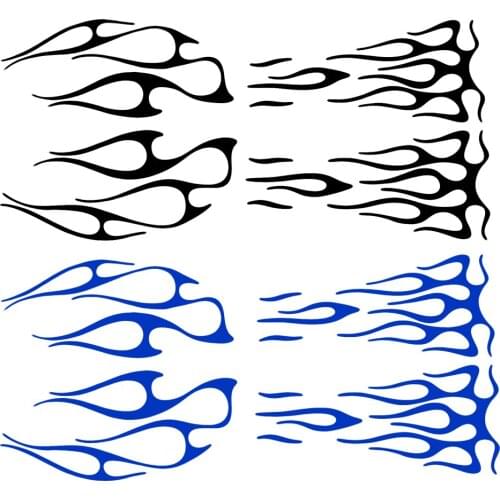 3D Universal Motorcycle Motorbike Flame Gas Tank Fender Decals Vinyl Sticker