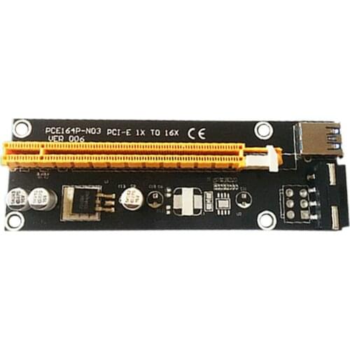 USB 3.0 Graphics Extension Cable PCI Express Riser PCI-E 1X To 16X Extender Adapter Solid State Capacitor For GPU Miner Mining