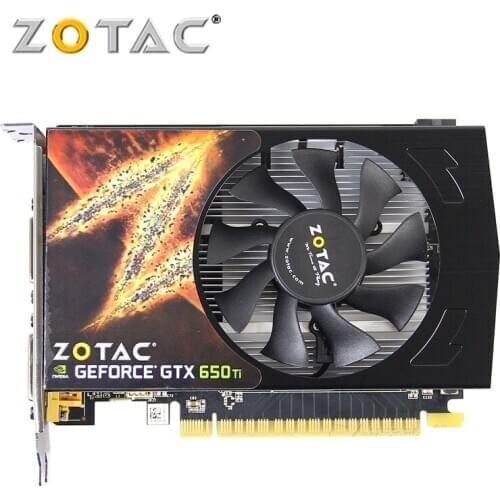 ZOTAC Video Card GeForce GTX650Ti-1GD5 128Bit 1GB GDDR5 Graphics Cards for nVIDIA Original Map GTX 650 Ti GTX650 Ti 1GB Hdmi Dvi