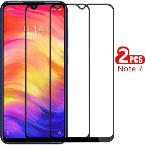 9d screen protector tempered glass case on redmi note 7 pro cover for xiaomi readmi not note7 note7pro protective phone coque 9h