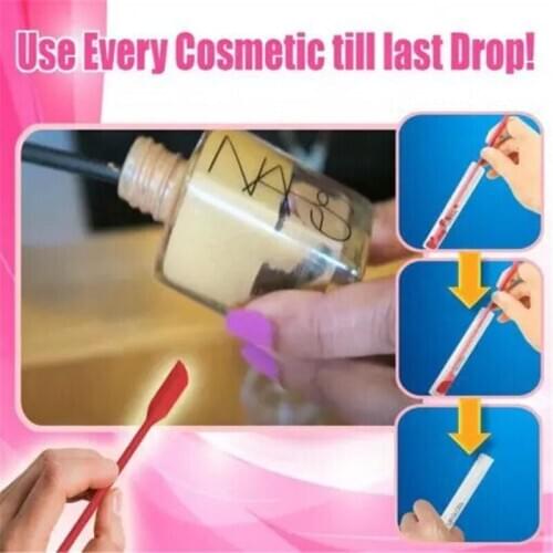 4PCS/Set Beaute Cosmetics Bottle Scraper Flexible Silicone Scraper Reusable Beauty Kitchen Safe Last Drop Spatula Face Mask Brus