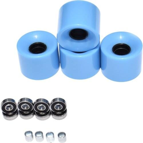 4Pcs/Set Cruiser Skateboard Wheels Blank Pro 60X45mm Longboard Wheel Fit 22 Inch Skate Board