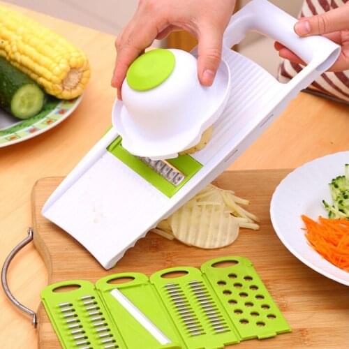 5 IN 1 Multifunction Kitchen Chopper Slicer Tools Vegetable Fruit Peeler Cutter Potato wire feeder