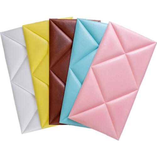 Diamond thick self-adhesive 3d wall stickers TV soft package background decoration store room bedroom bedside wall stickers