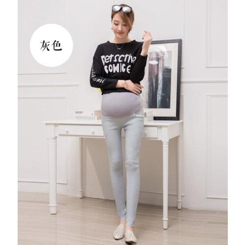 Maternity Trousers Loose Stretch Womens Casual Pants Elastic Belly Protection Maternity Pregnant Pencil Pants Slim Pants