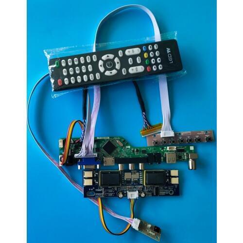 For LM190E08-TLG6 kit LCD Interface USB 1280X1024 19" AV TV card 30pin Digital Signal 4 lamps Resolution Controller Board