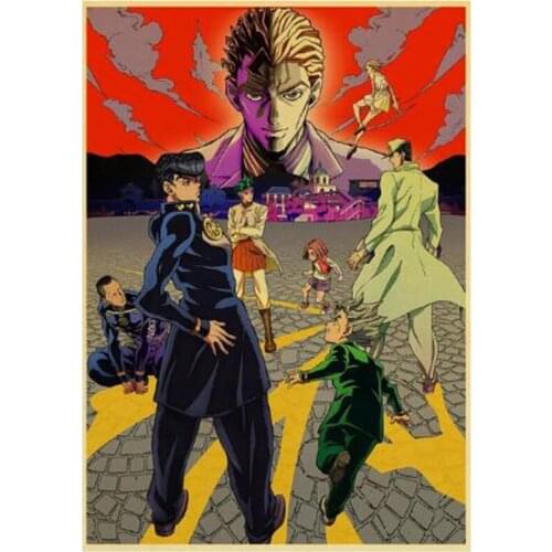 Classic Anime JoJos Bizarre Adventure Poster DIY Diamond Painting 5D Full Cross Diamond Embroidery Decorative Mosaic WG2229