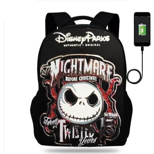 The Nightmare Before Christmas School Backpack For Boys Girls 3D Printed School Bag Teenagers Daily Backpack Trave Daily Mochila