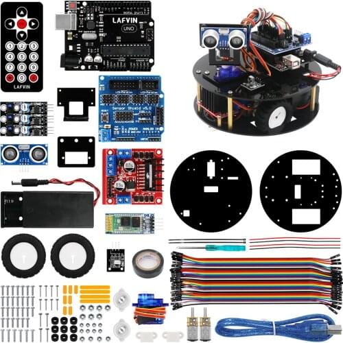 LAFVIN Smart Robot Car Kit Turtle DIY Assembly Kit with CD Tutorial for Arduino UNO R3