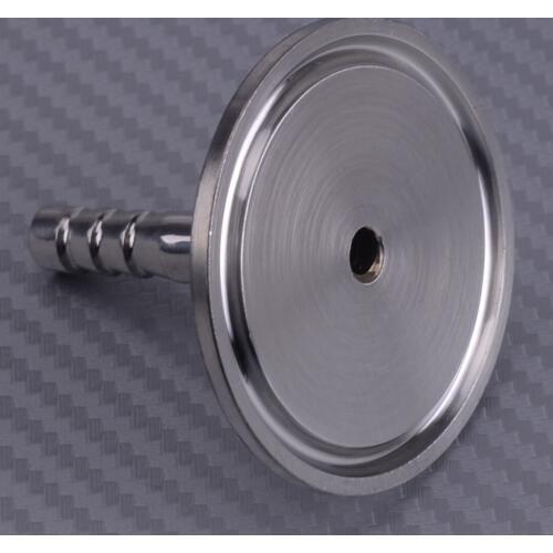 LETAOSK Stainless Steel 304 Pipe Adapter Fittings Hose Barb OD 8mm&Ferrule OD 50.5mm Fit for 1.5'' Tri Clamp