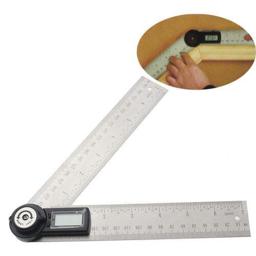 Ninth World Multi-function 0-200mm 360 Degree Electronic Digital Razer Goniometer Angle Finder Gauge Meter Protractor