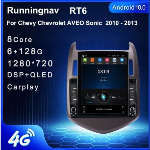 9.7" Android 10.1 For Chevy Chevrolet AVEO Sonic 2010 - 2013 Tesla Type Car Radio Multimedia Video Player Navigation GPS RDS