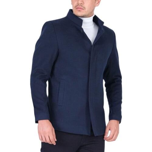 AtakGiyim 2021 Men Slim Fit Judge Collar Classic Short Model Suitable For Suits And Sportswear Dirt Repellent jaqueta masculina